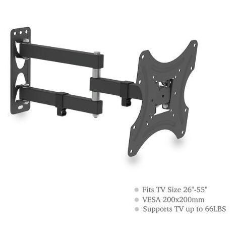 Support Mural TV 26-55 Pouces, Fixation Murale TV Peut Contenir Jusqu' 30K...