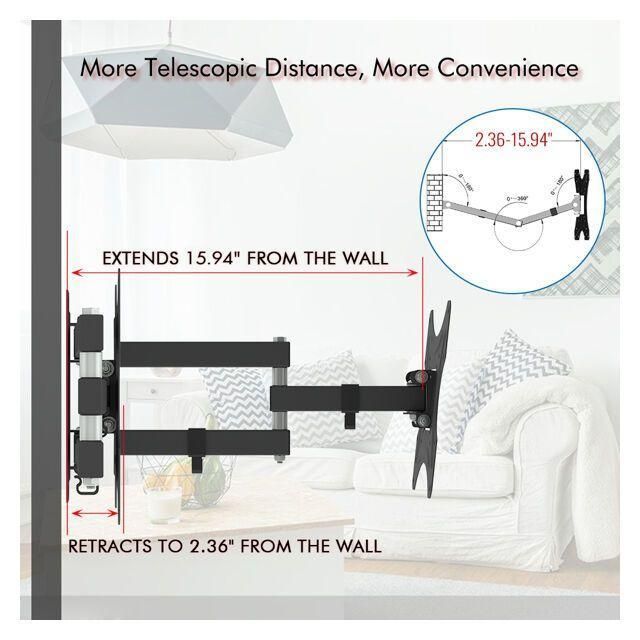 Support Mural TV 26-55 Pouces, Fixation Murale TV Peut Contenir Jusqu' 30K... - 2