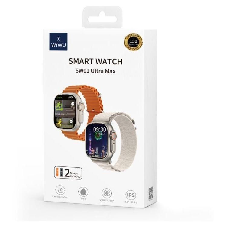 Wiwu Sw01 Ultra Max 2,2 Pouces cran Ips Ip68 Montre Intelligente Bluetooth... - 4