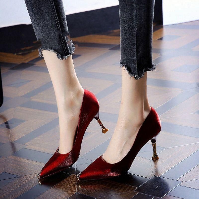 Chaussures  Talons Aiguilles En Cuir Pu Pour Femmes,Jolies Chaussures  Ta... - 4
