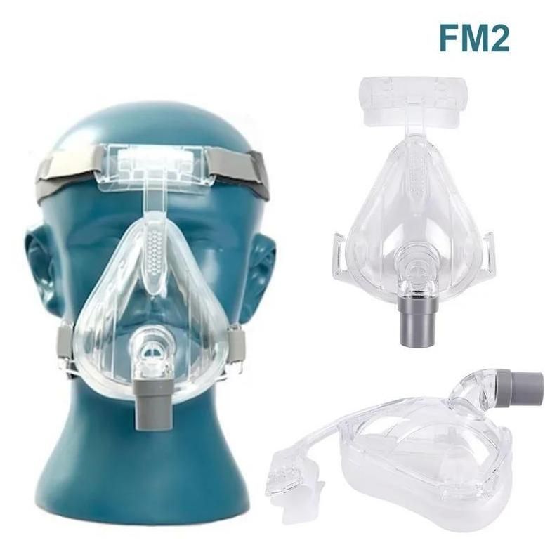 F1b - M - Masque Facial Bmc Cpap Automatique, Avec Couvre-Chef Gratuit, Bla... - 2