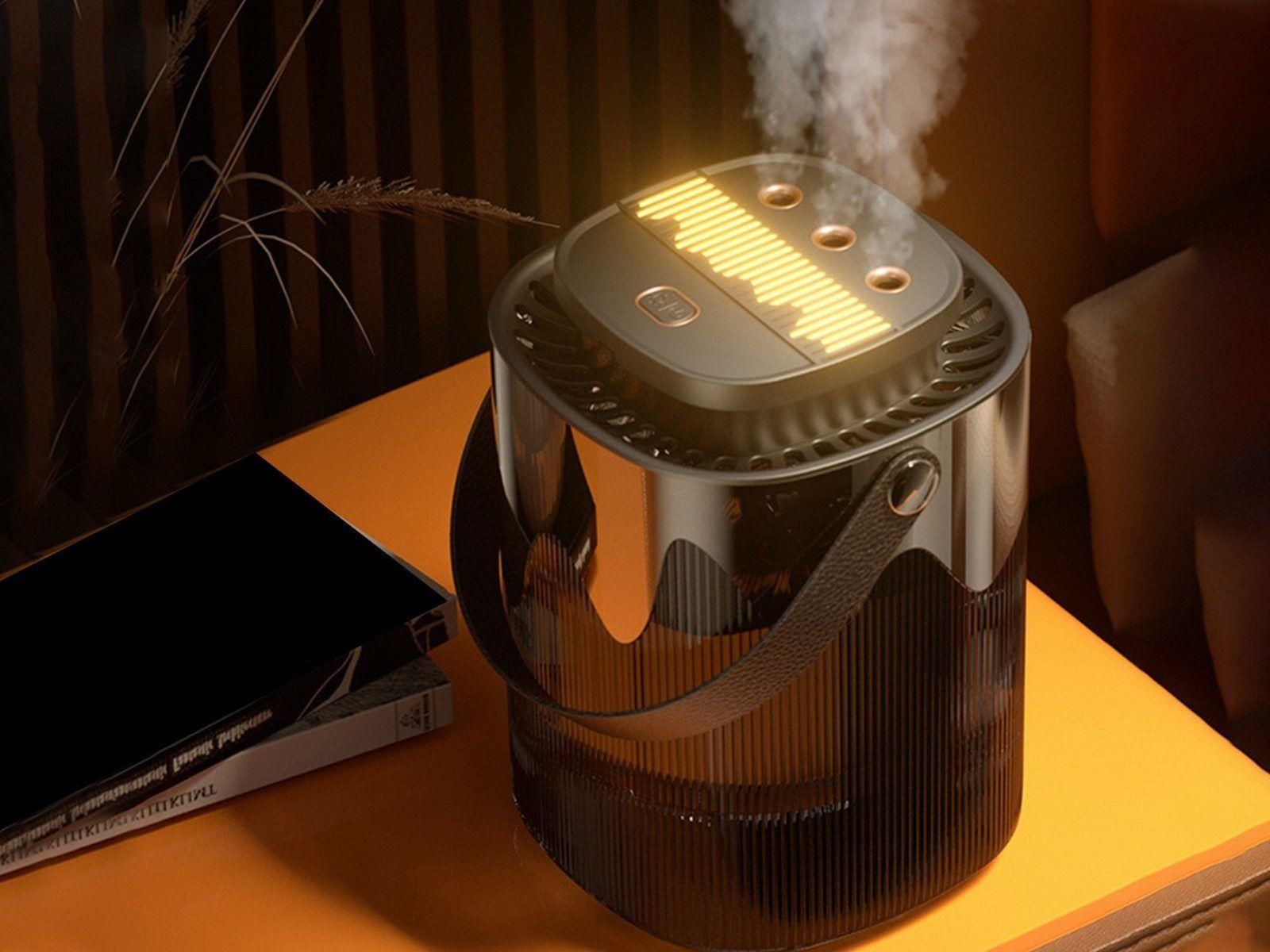 Humidificateur d'air USB 3L, humidificateur  brume Portable avec veilleuse...