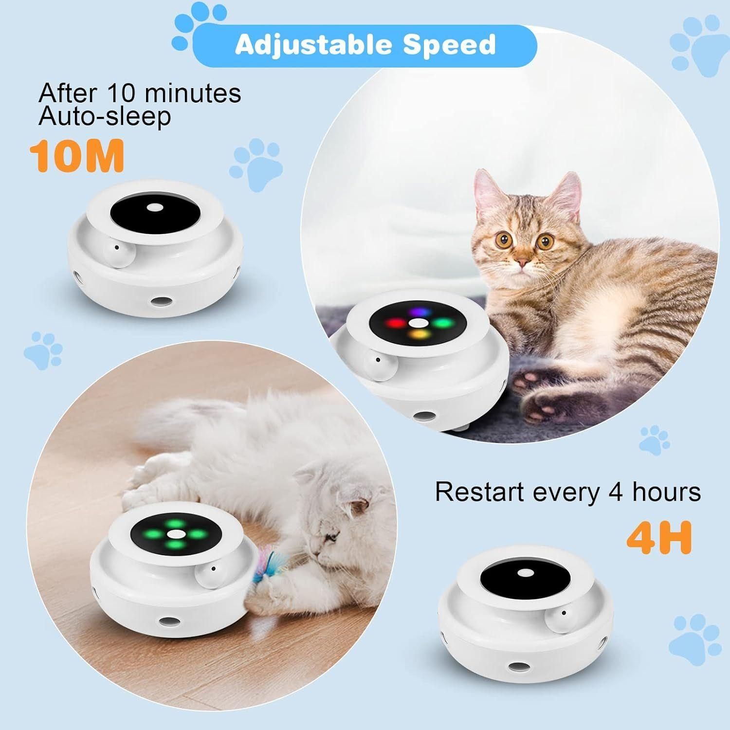 Jouet Chat Interactif, Jouet Chat Intelligent, Pistes D'embuscade Et De Bal... - 4
