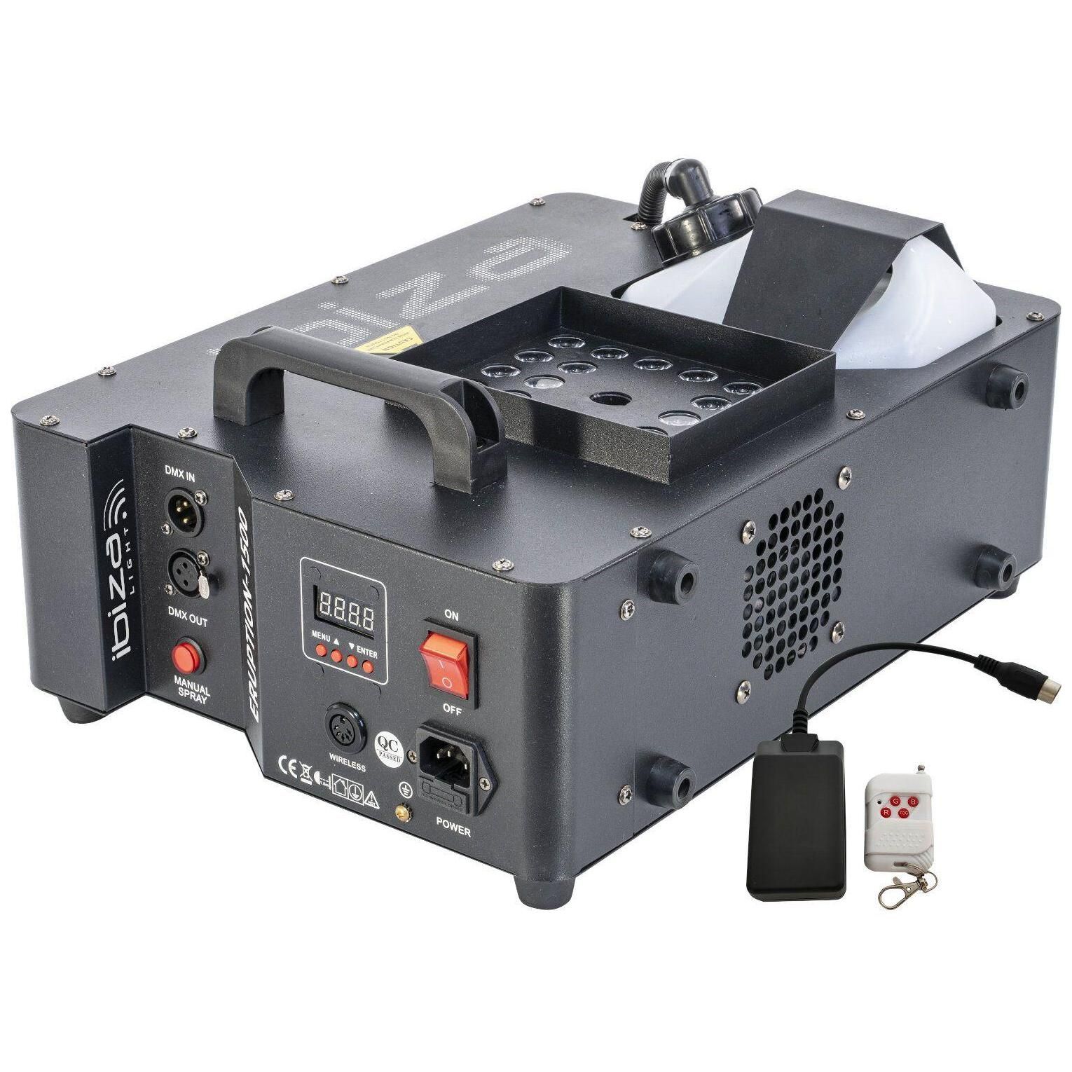 Machine  fume 1500W DMX LED RGB Horizontale/Verticale IBIZA LIGHT ERUPTIO... - 5