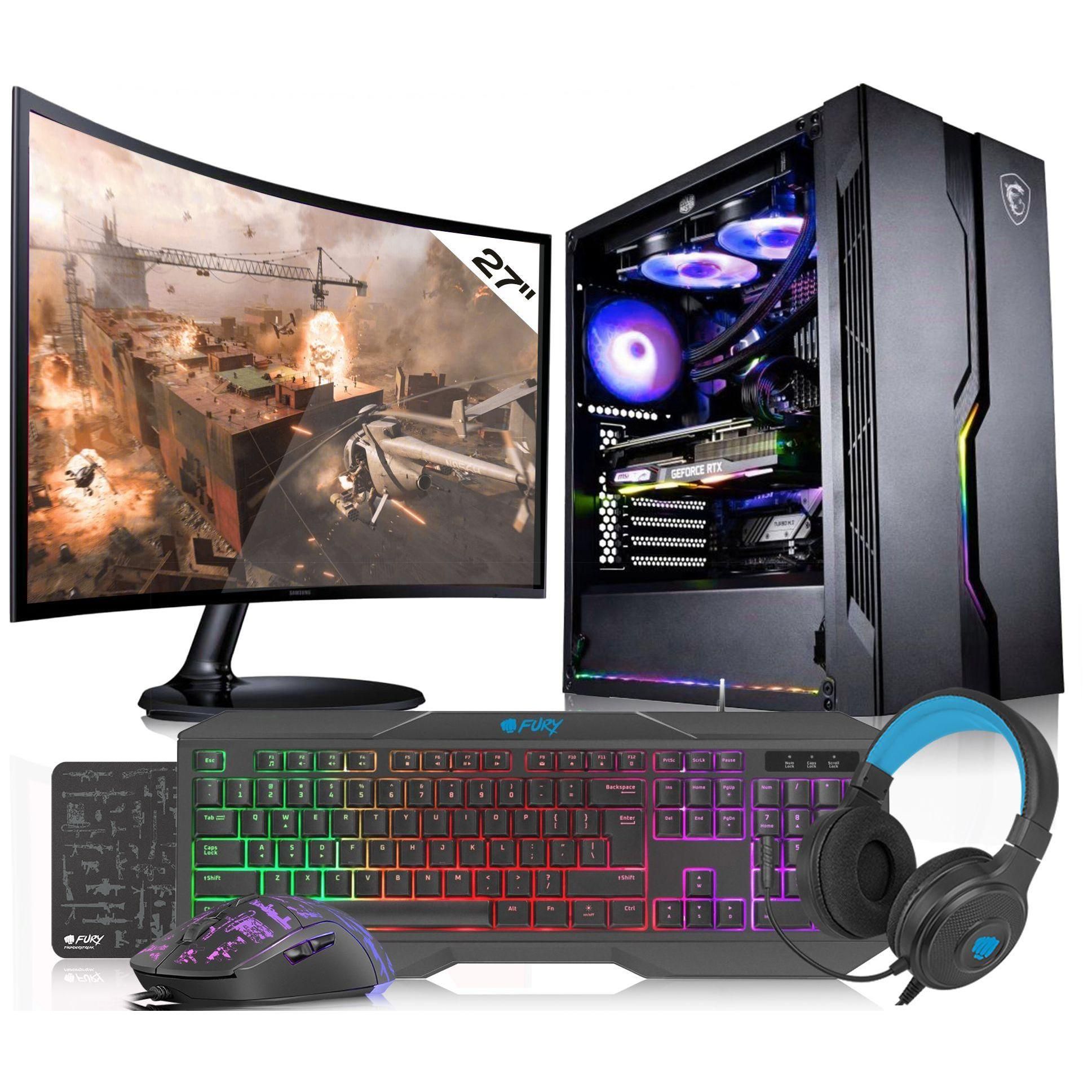 VIST PC Gaming Ryzen 7 5700G - RAM 32Go - RX VEGA8 - SSD 1To M.2 - LCD 27 -...