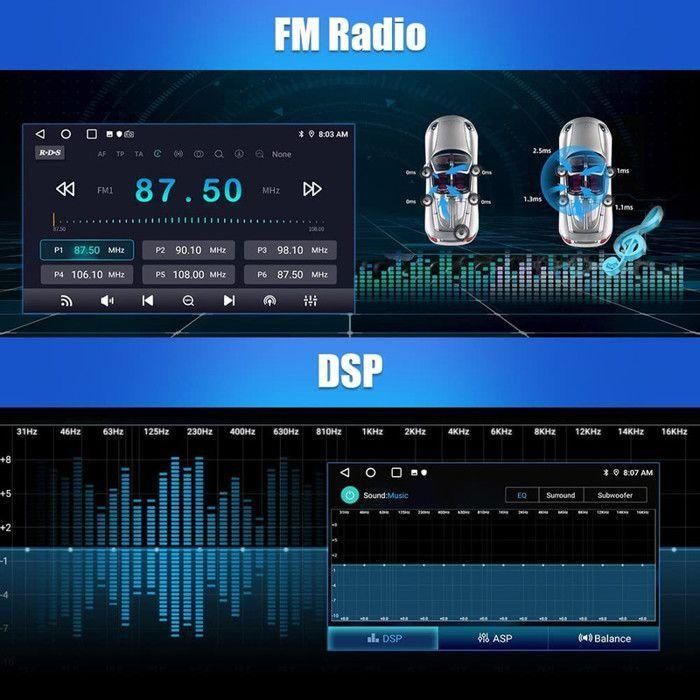 Awesafe Autoradio Android 12 Pour Toyota Yaris Xp90 (2005-2012), 1go+32go 9... - 3