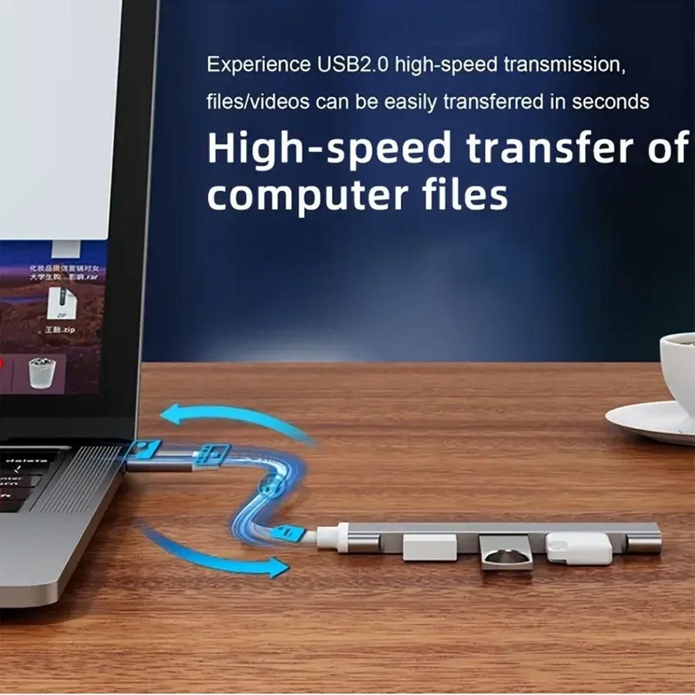 HUB USB Adaptateur multiport 4 en 1 avec 1 Port USB 3.0 hubs USB 3 Ports US... - 4