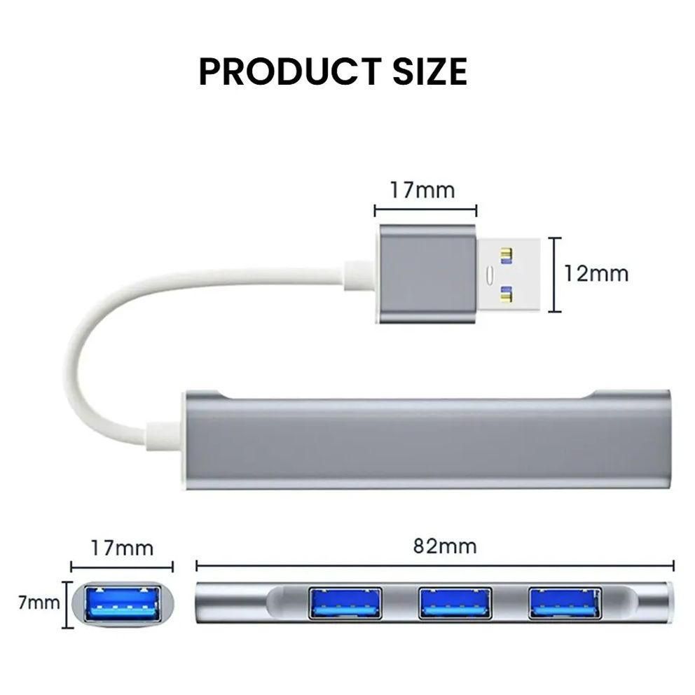 HUB USB Adaptateur multiport 4 en 1 avec 1 Port USB 3.0 hubs USB 3 Ports US... - 6