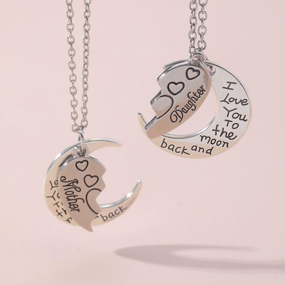 Colliers Pour M�re Et Fille 2-Pack Argent - 2