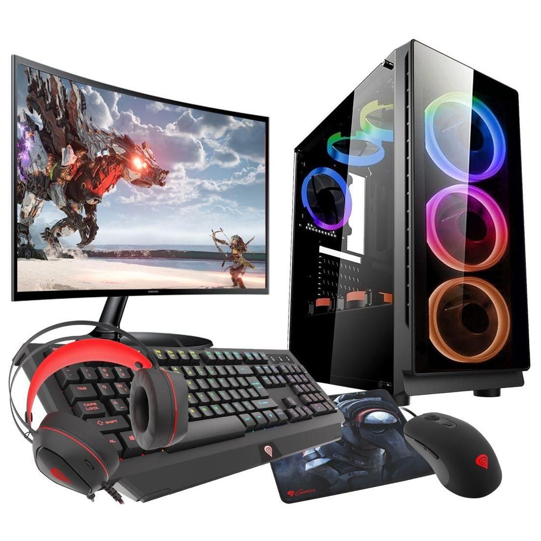 VIST Kit Gaming Ryzen 5 - RAM 64Go - RX 6600 - SSD 1To M.2 - LCD 24 - Windo... - 5