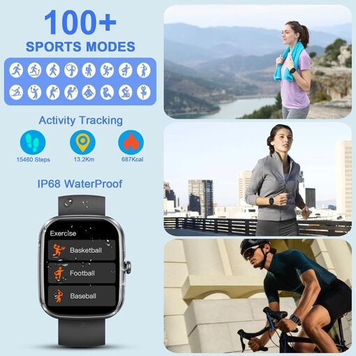 Montre Connectée Homme Femme - Appel Bluetooth, Cardio, GPS - Écran AMOLED, étanche - Occasion état Neuf