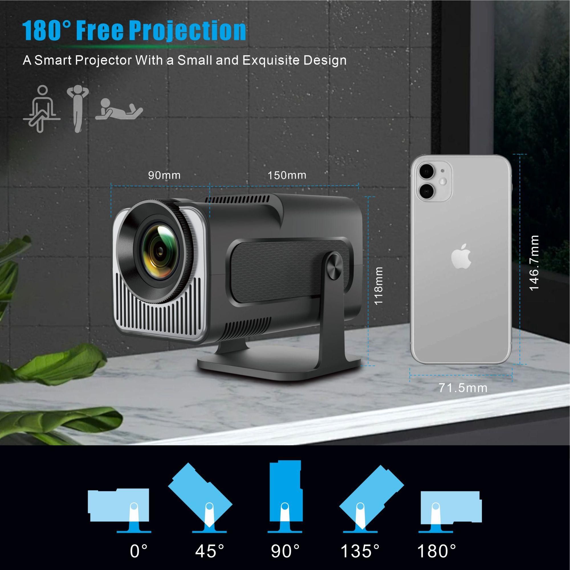 ISINBOX Vidoprojecteur Portable - Android 11 1080P - Full HD 4K Wifi6 Blue... - 2