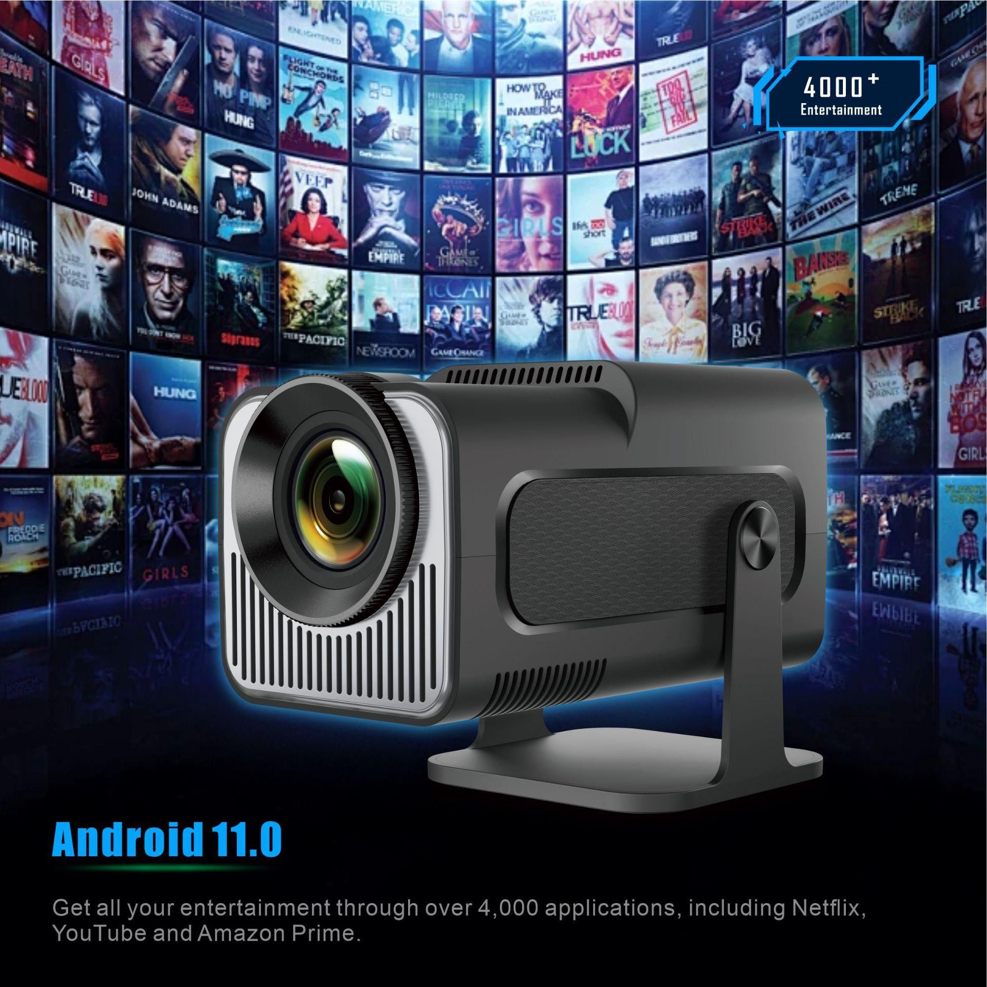 ISINBOX Vidoprojecteur Portable - Android 11 1080P - Full HD 4K Wifi6 Blue... - 8