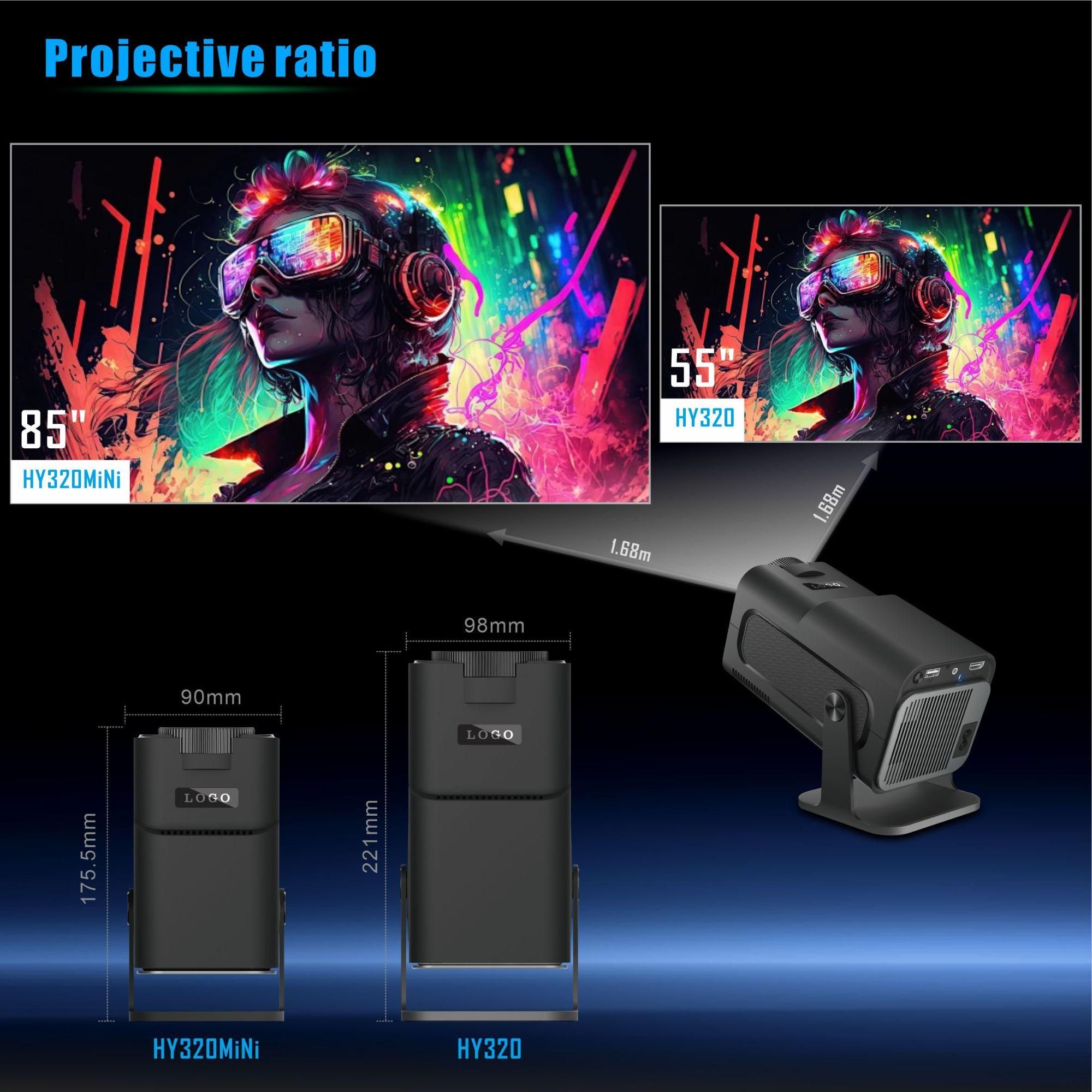 ISINBOX Vidoprojecteur Portable - Android 11 1080P - Full HD 4K Wifi6 Blue... - 9