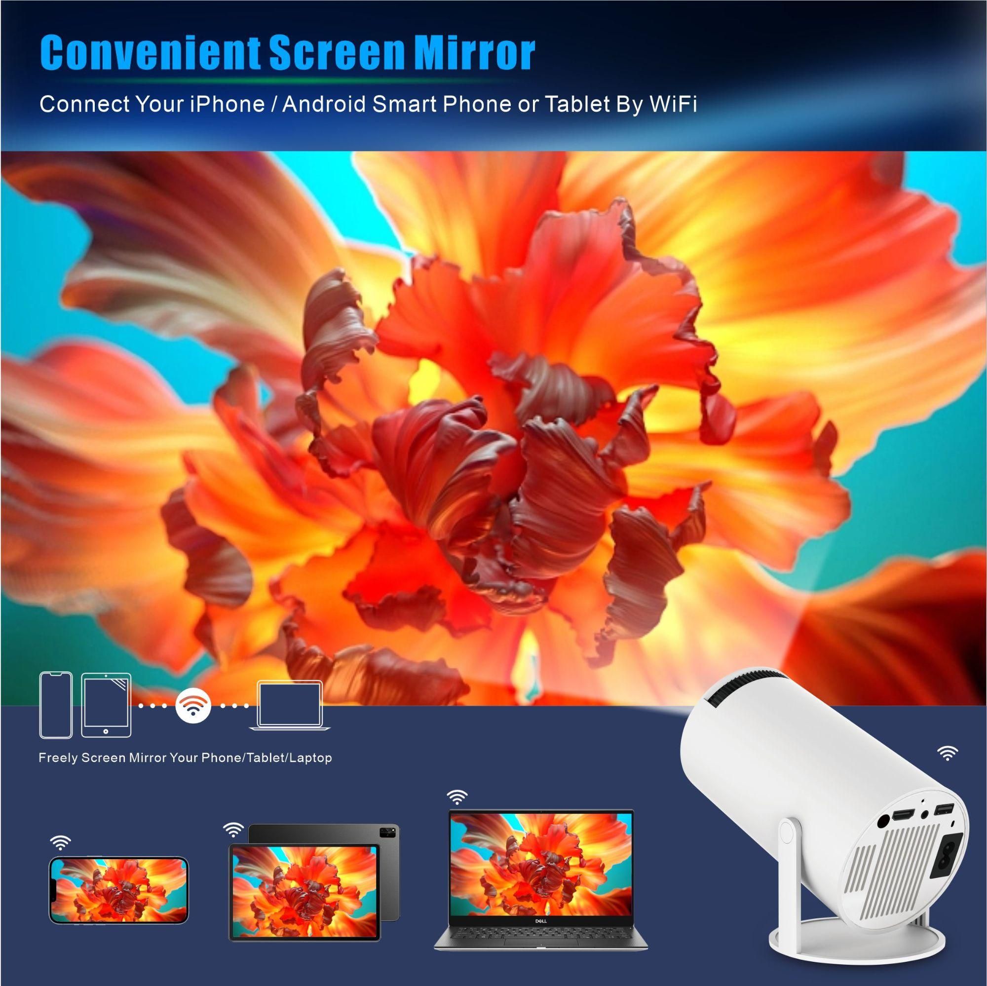 Isinbox Vidoprojecteur Mini Projecteur Portable Bluetooth Auto, 12000L Int... - 3