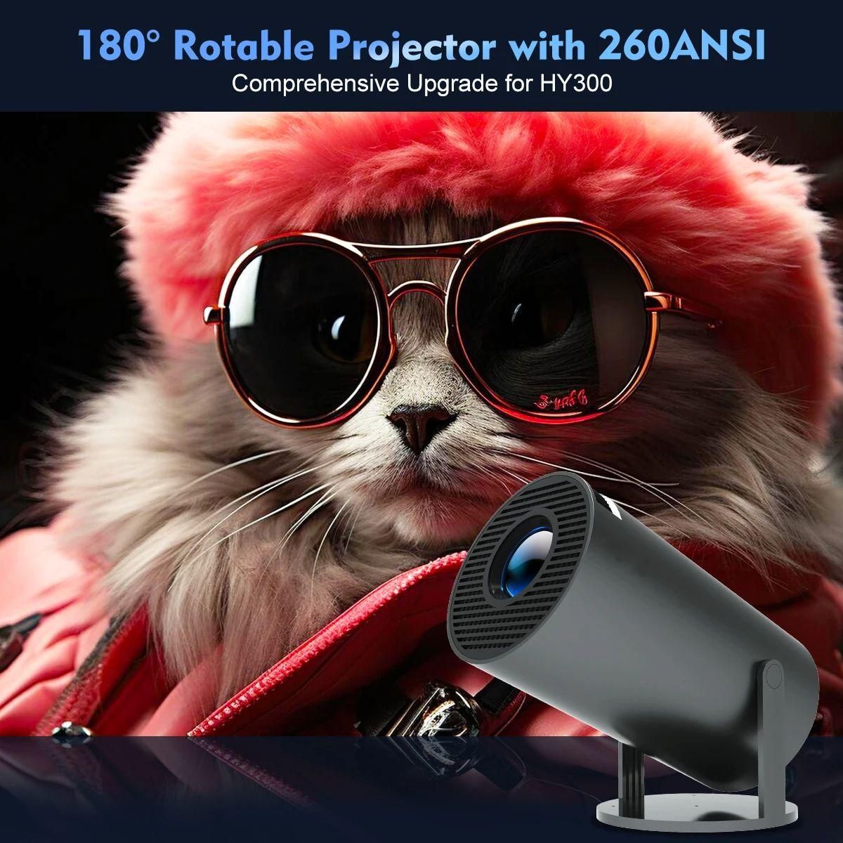 Isinbox Vidoprojecteur 4K Mini Portable 1080P Support 4K WiFi6 BT 5.0 Andr... - 4
