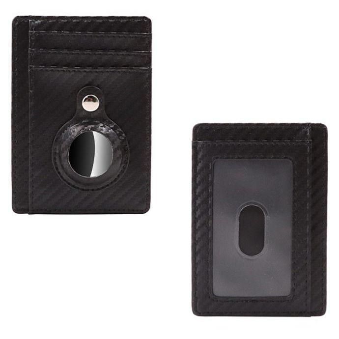 Porte-Carte Avec Blocage Du Signal Rfid Et Support Airtag Le Noir - 2