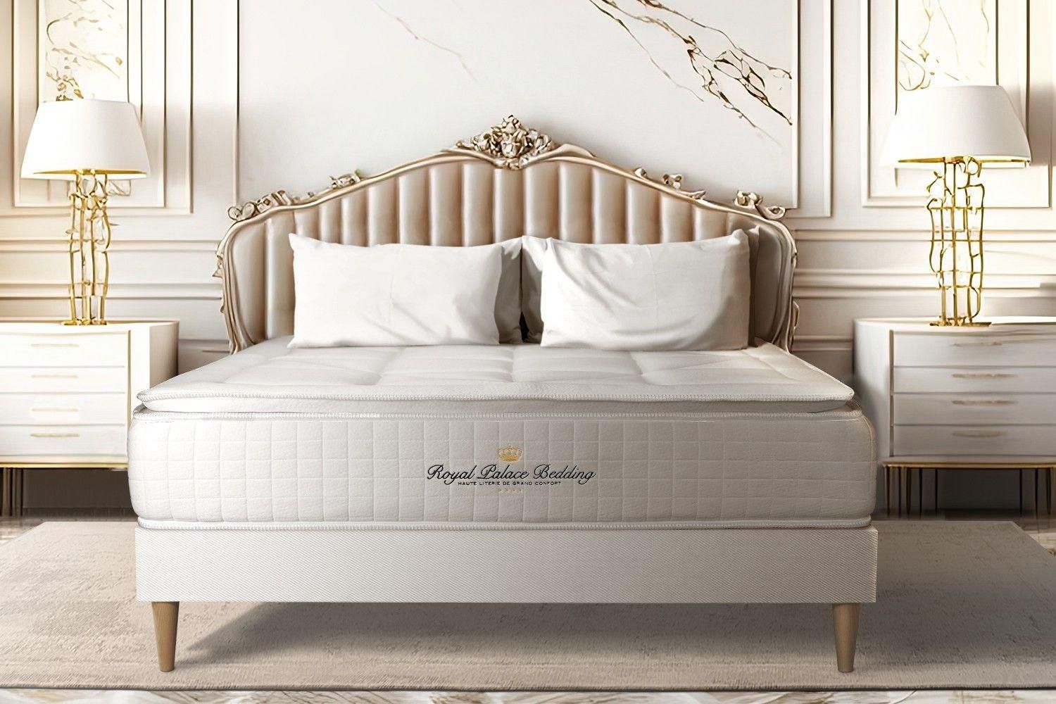 Ensemble Matelas Ressorts Ensaches + Memoire De Forme Maxi Epaisseur George...