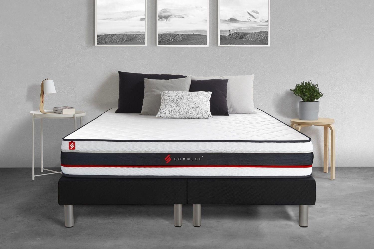 Ensemble double sommier 90x200 + matelas FORM 180x200