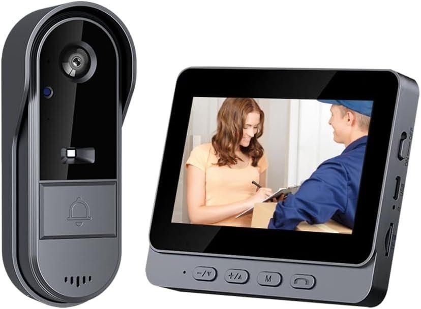 Sonnette sans Fil Interphone avec camra Sonnette d'extrieur tanche 1080P...