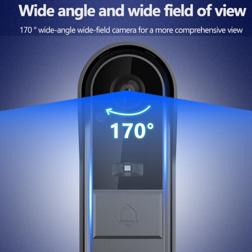 Sonnette sans Fil Interphone avec camra Sonnette d'extrieur tanche 1080P... - 2