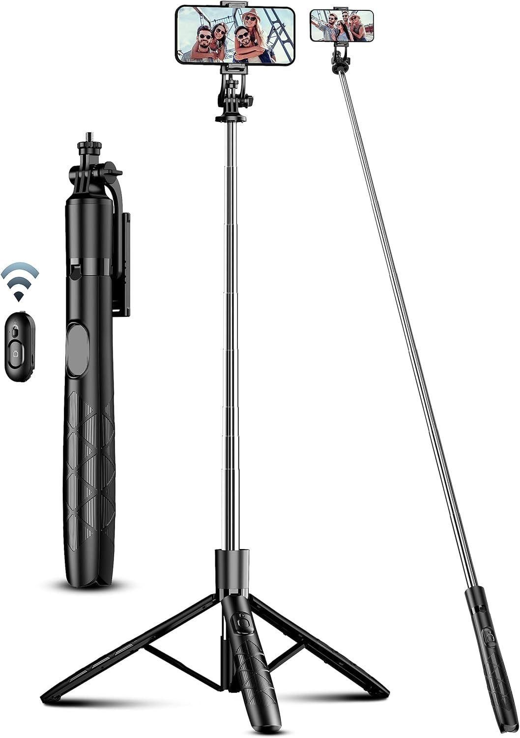 163.5CM Perche  Selfie, Trpied Smartphone, Extensible Selfie Stick Trpie...
