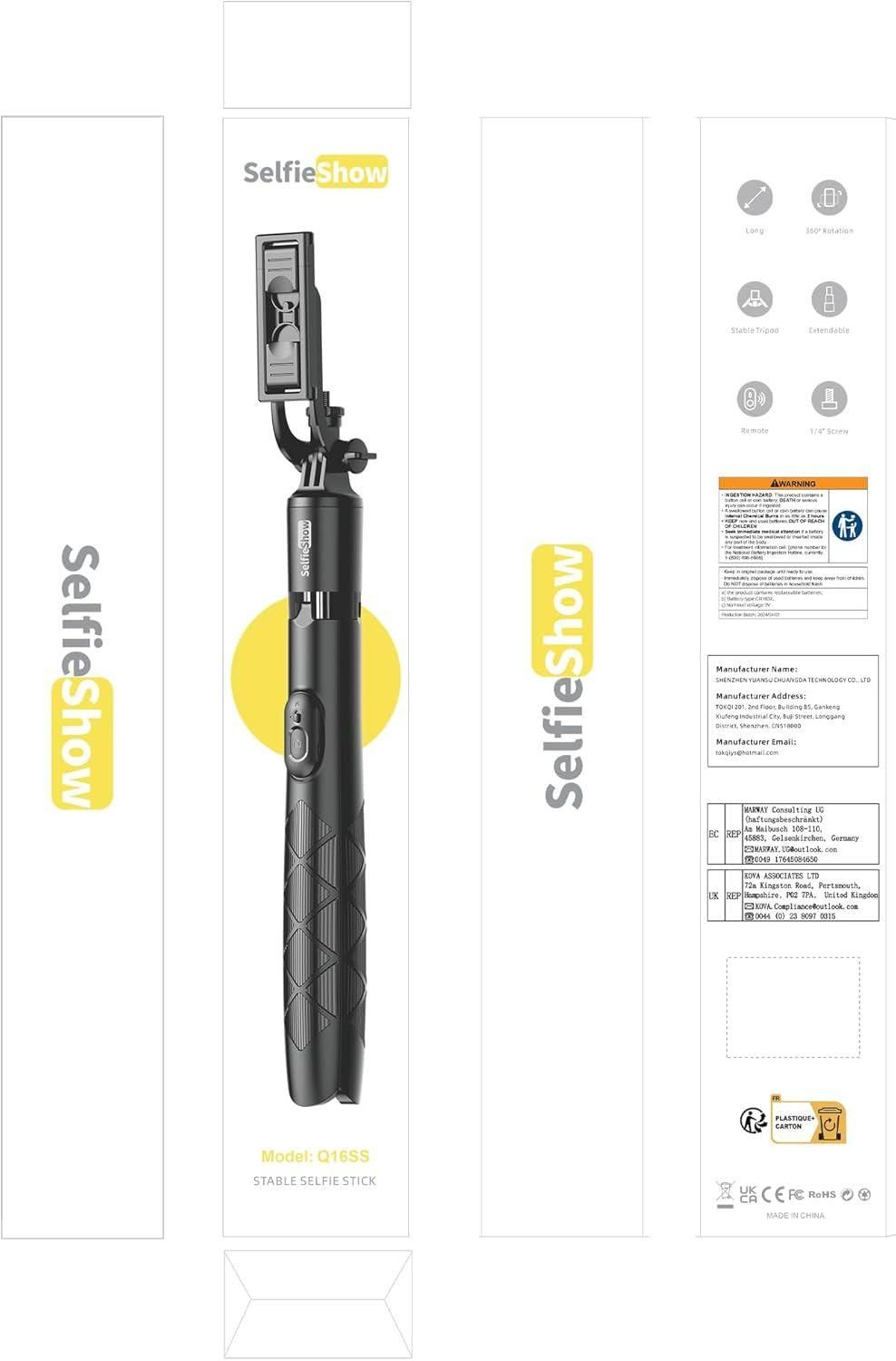163.5CM Perche  Selfie, Trpied Smartphone, Extensible Selfie Stick Trpie... - 3