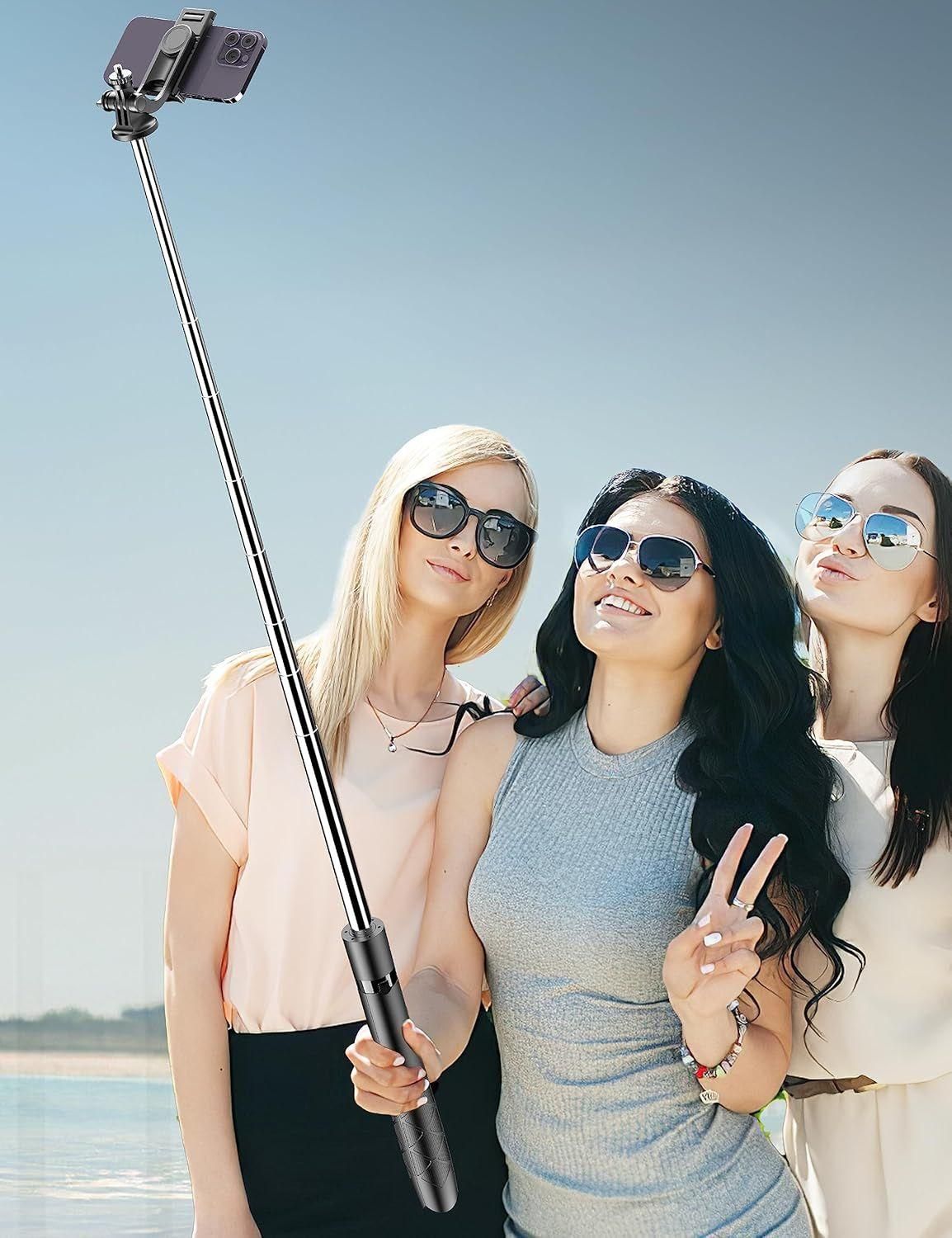 163.5CM Perche  Selfie, Trpied Smartphone, Extensible Selfie Stick Trpie... - 4