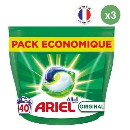 3x40 Pods Original, Lessive en Capsules Ariel - 5