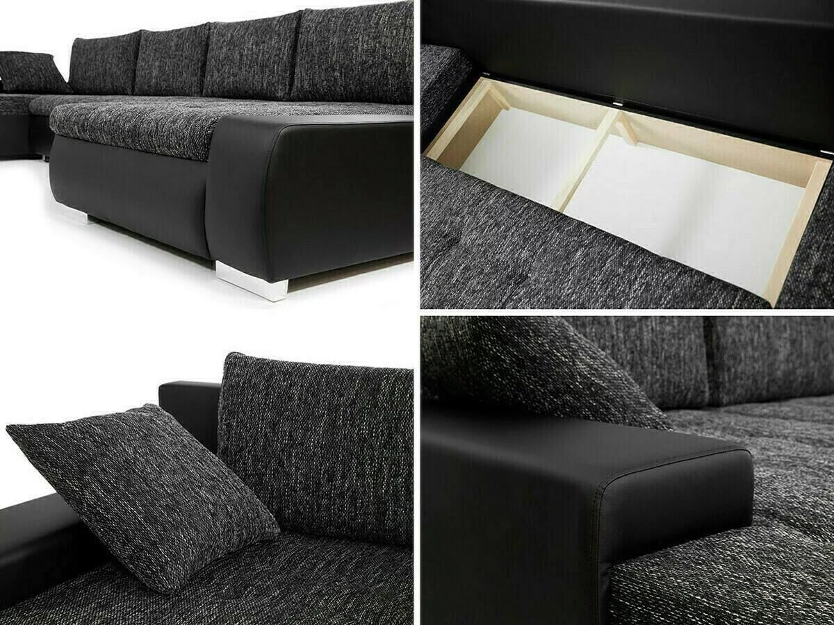 Canap D'angle Comfivo 106, Gris, Fonction De Couchage, 394x213x80cm - 7