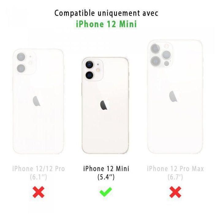 Coque Iphone 12 Mini Silicone Liquide Vert Foret + 2 Vitres En Verre Tremp... - 2