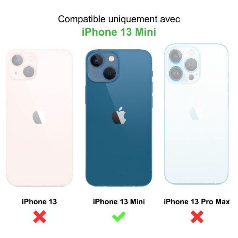 Coque Iphone 13 Mini Silicone Liquide Vert Foret + 2 Vitres En Verre Tremp... - 3