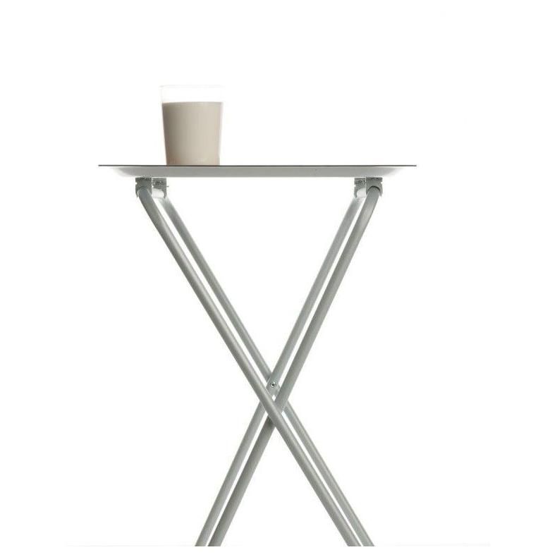 Don Hierro - Table Pliante Avec Plateau Amovible, Petite Table D'appoint Pl... - 6
