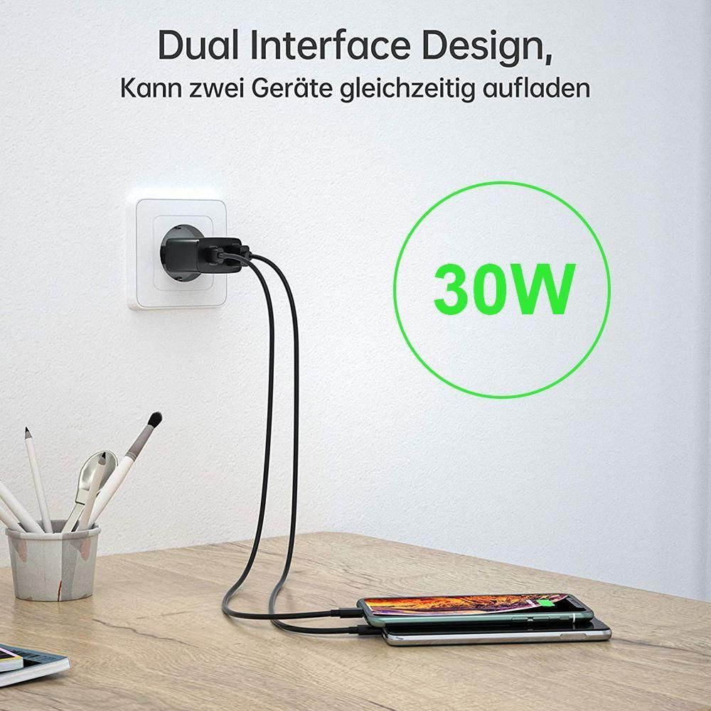 Chargeur 30w 2 Ports Avec Cble Usb-C 1m Pour Samsung Galaxy A25 A15 A05s A... - 3