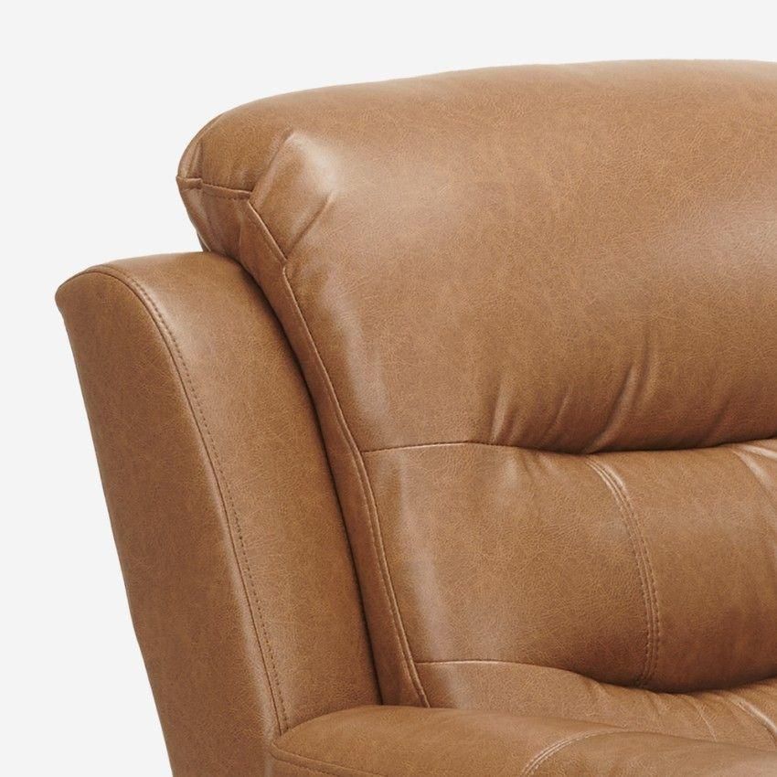 Fauteuil Relaxant Lux Dossier Inclinable Repose Pied Cuir Synthtique Rembo... - 4