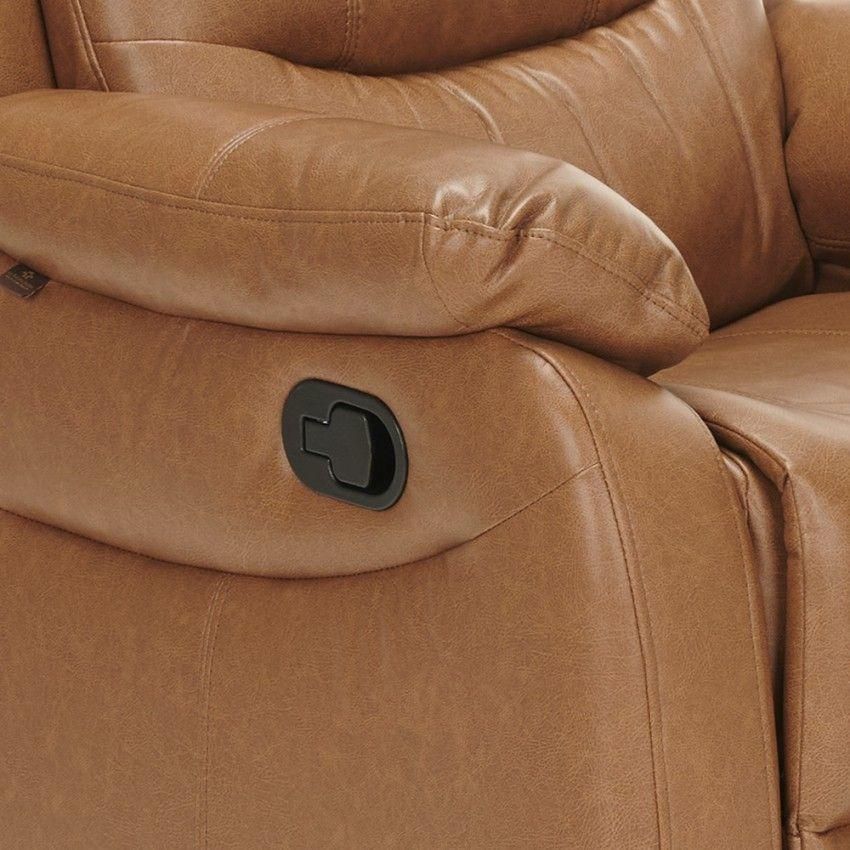 Fauteuil Relaxant Lux Dossier Inclinable Repose Pied Cuir Synthtique Rembo... - 5