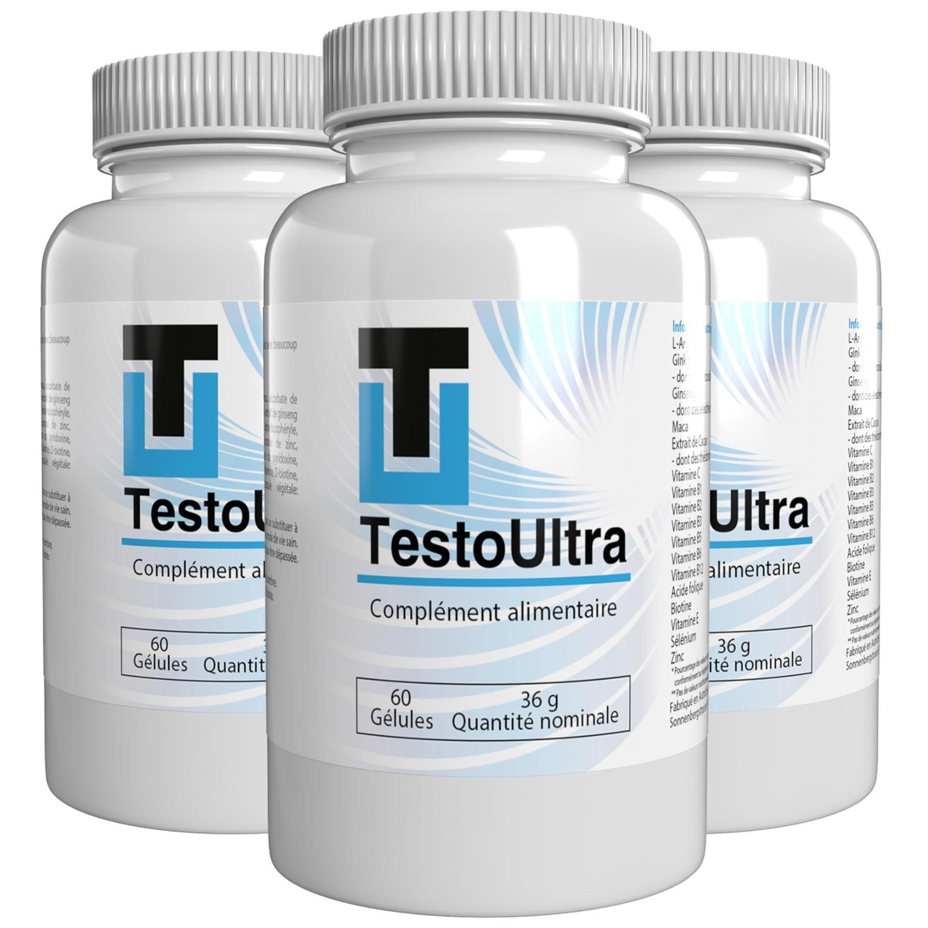 Testo Ultra - 180 G�lules (3x 60 G�lules) - Paquet De 3