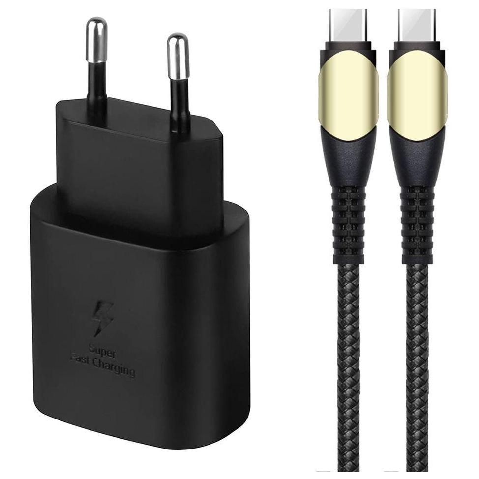 Chargeur Adaptateur 25w + Cble Usb-C Rapide 60w Pour Iphone 16 Pro Max / I...