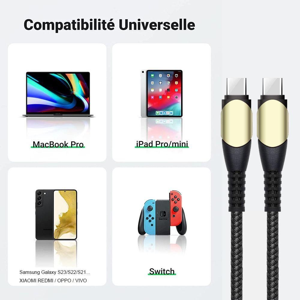 Chargeur Adaptateur 25w + Cble Usb-C Rapide 60w Pour Iphone 16 Pro Max / I... - 4