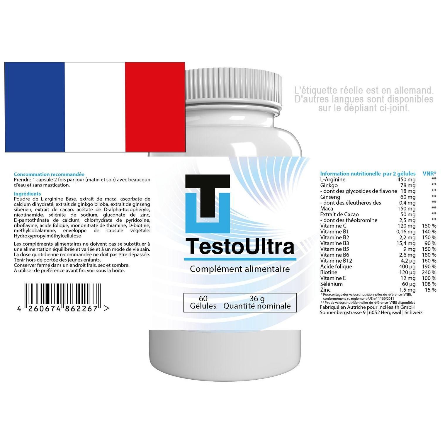 Testo Ultra - 60 G�lules - 2