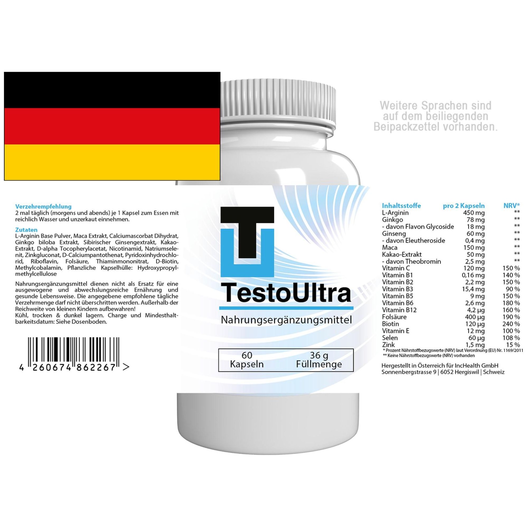 Testo Ultra - 60 G�lules - 5