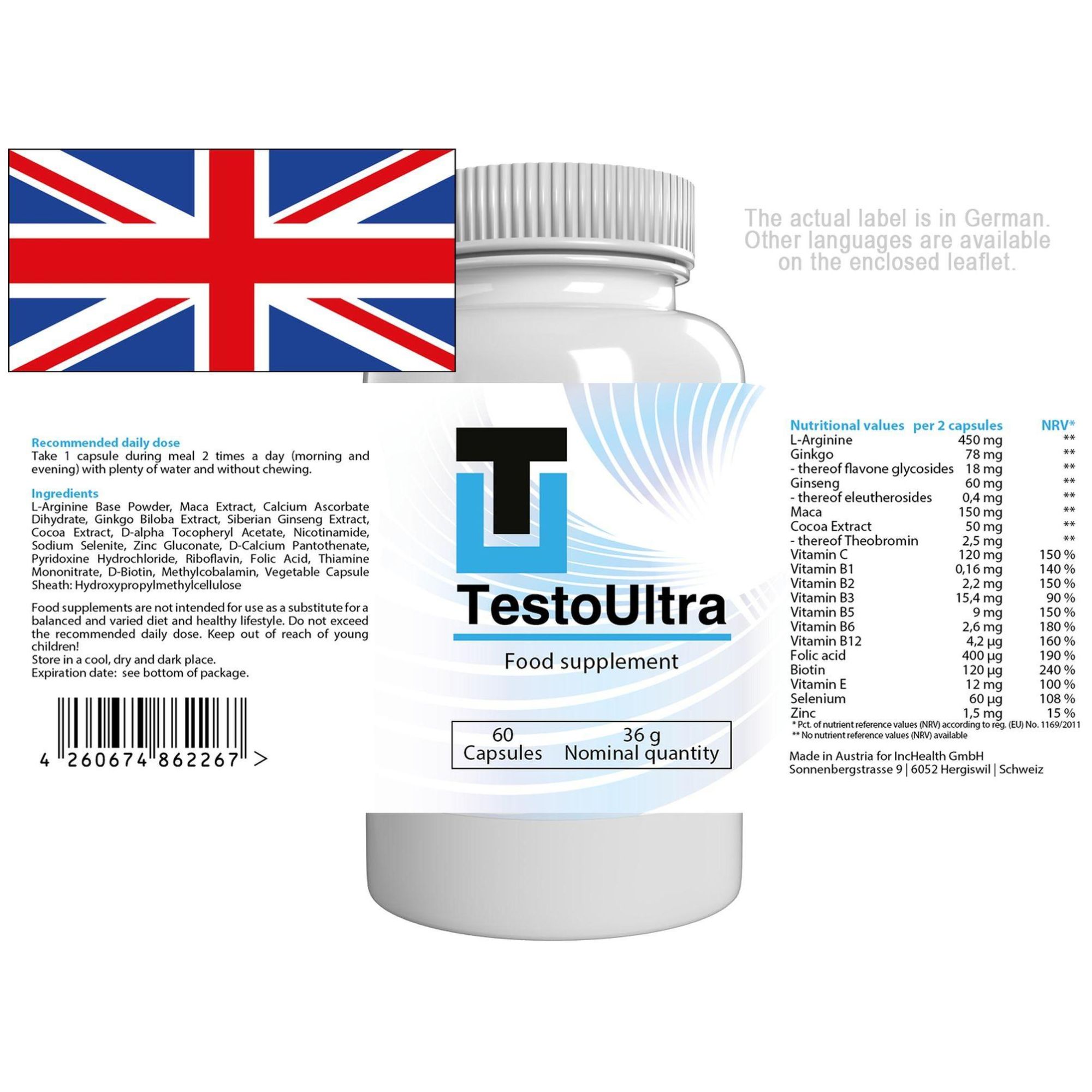 Testo Ultra - 60 G�lules - 9