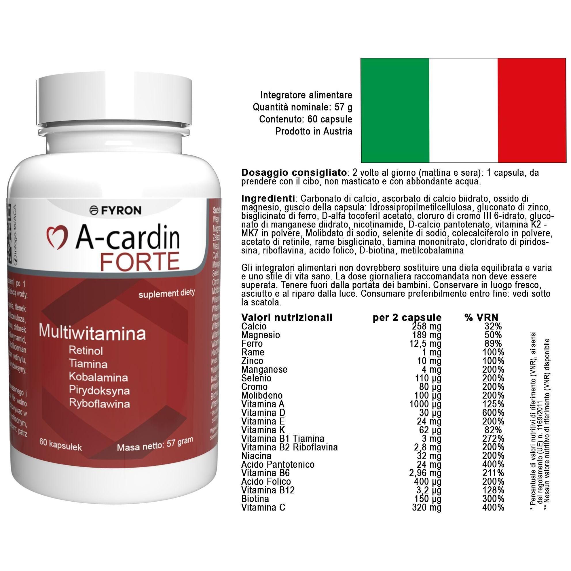 A-Cardin Forte - 60 G�lules - 8
