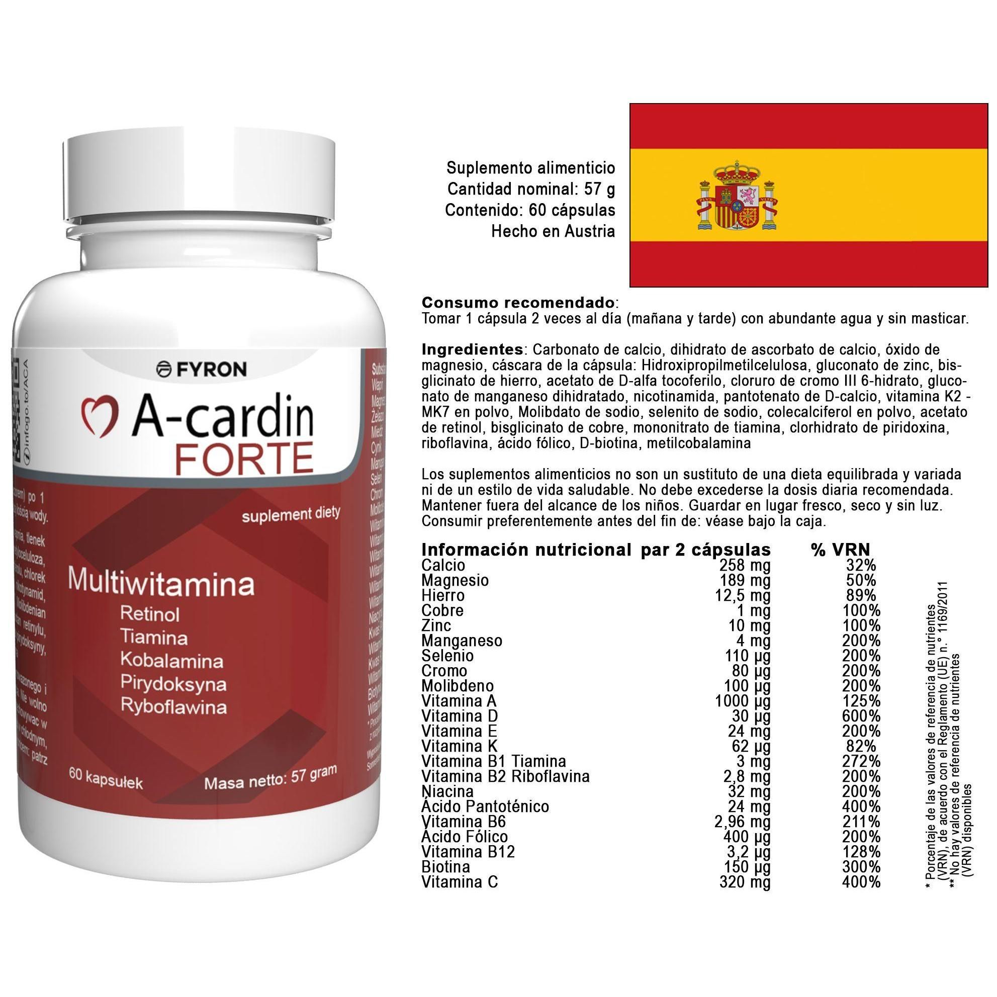 A-Cardin Forte - 60 G�lules - 9