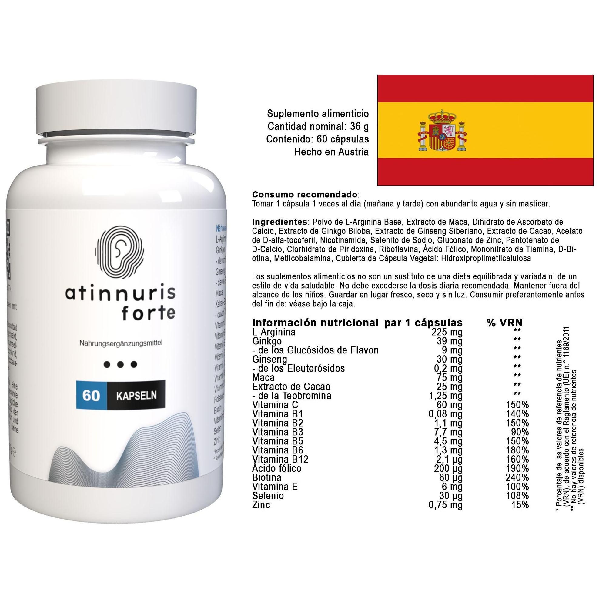 Atinnuris Forte - 60gélules - 8