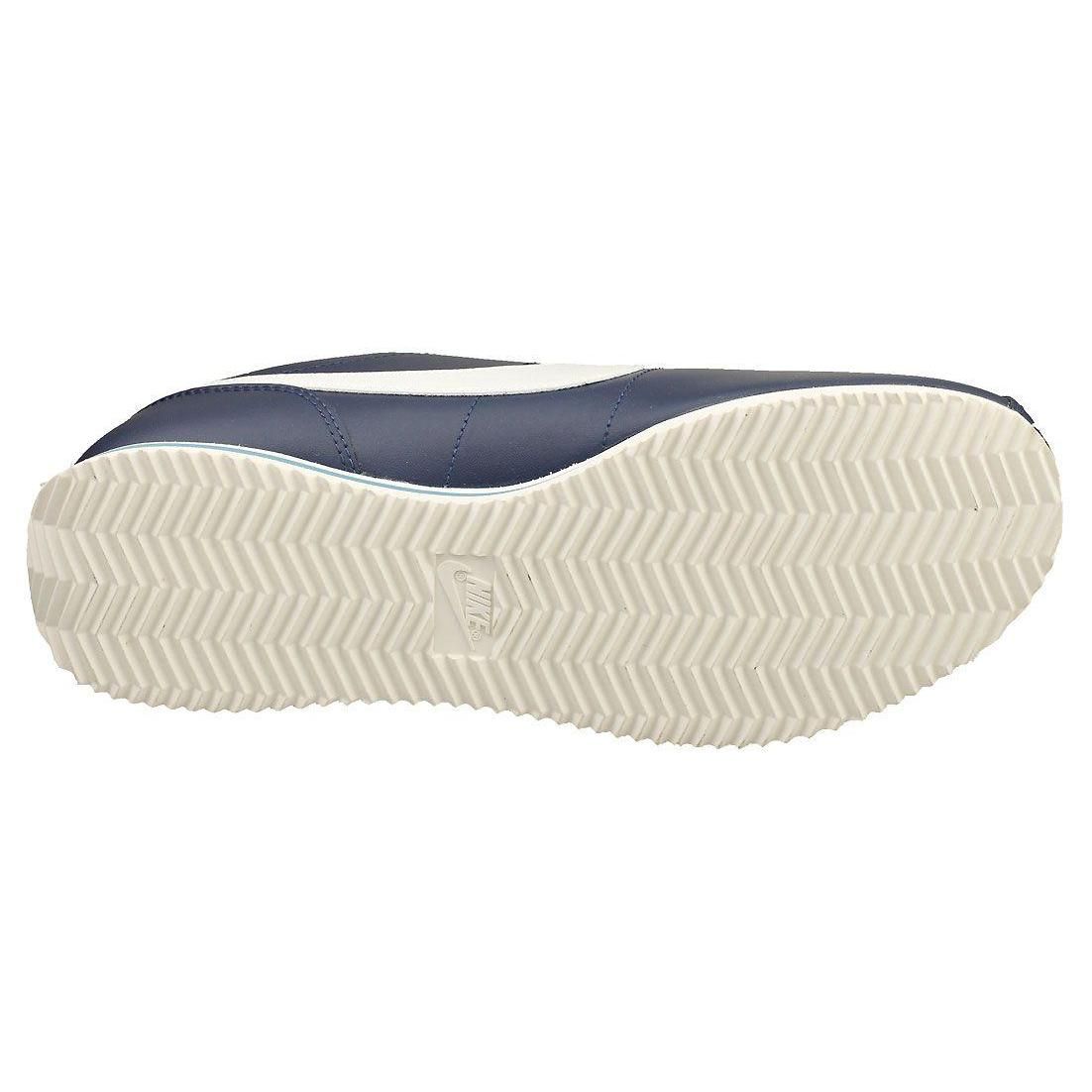 Nike Cortez Chaussures Dcontractes Pour Homme - Cuir Navy Blanc - 41 - 7