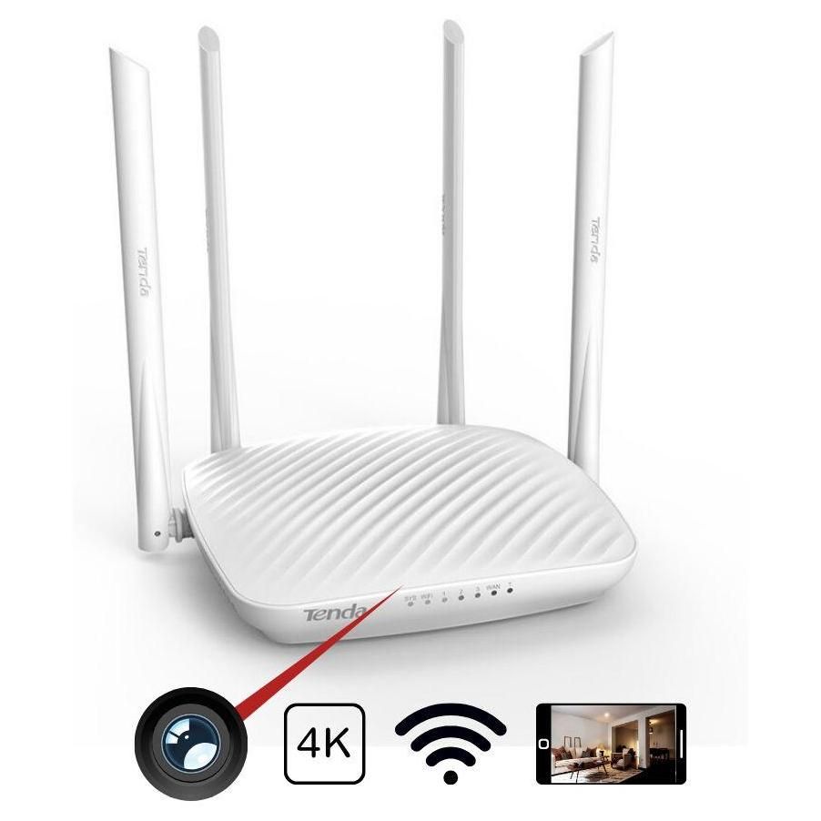 Routeur Camera Espion 4k Wifi Blanc