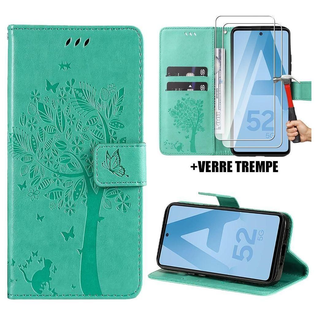 Coque Pour Samsung Galaxy A52 4g/5g A52s 5g, Housse Flip Case Cuir Synthti...