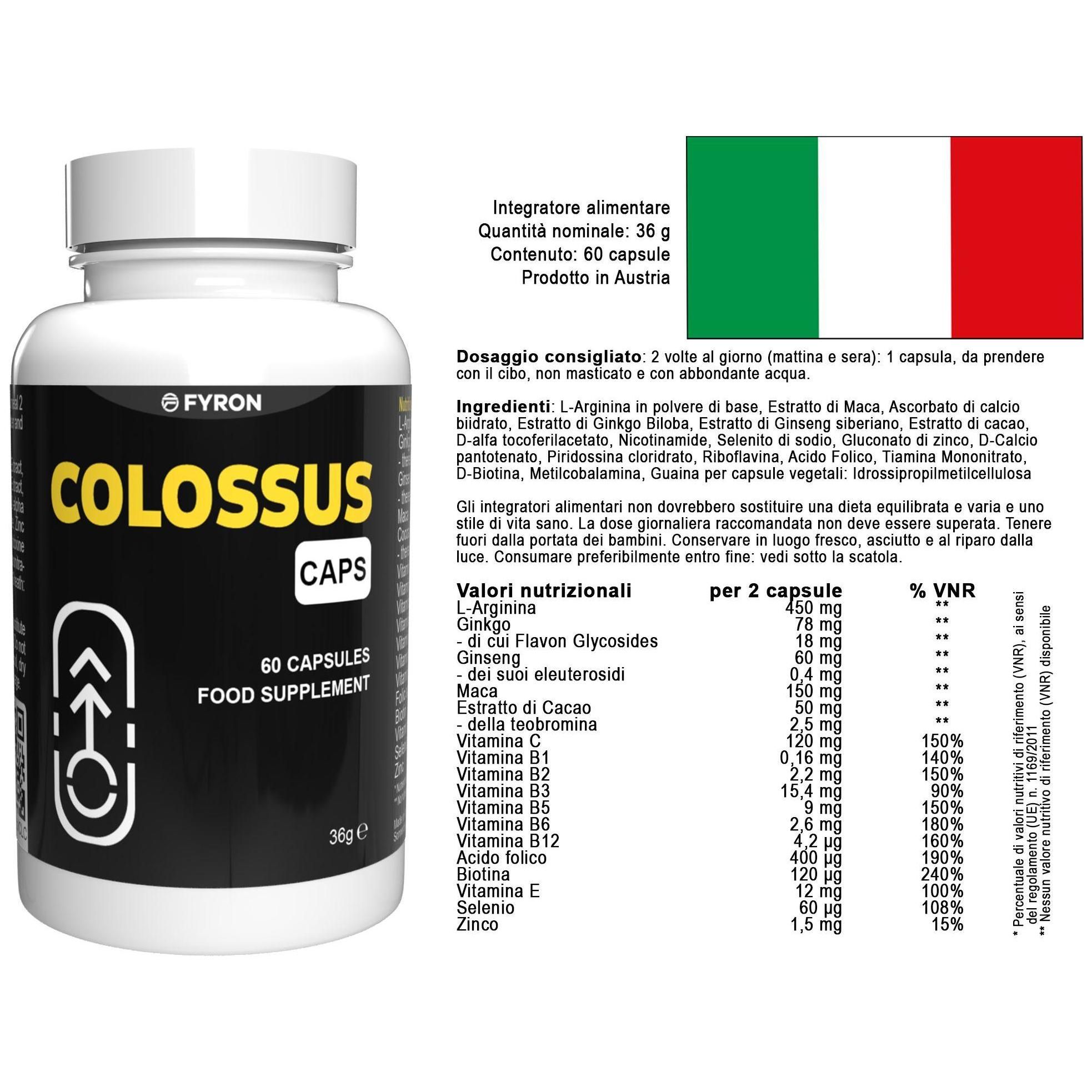 Colossus Caps - 60 Capsules - 8
