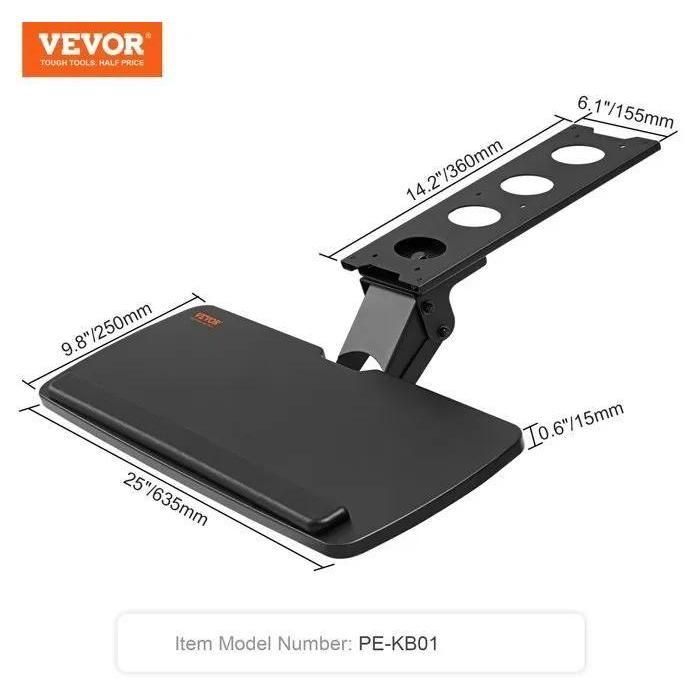 Support Clavier - VEVOR - Plateau pour Clavier et Souris Coulissant Plateau... - 10